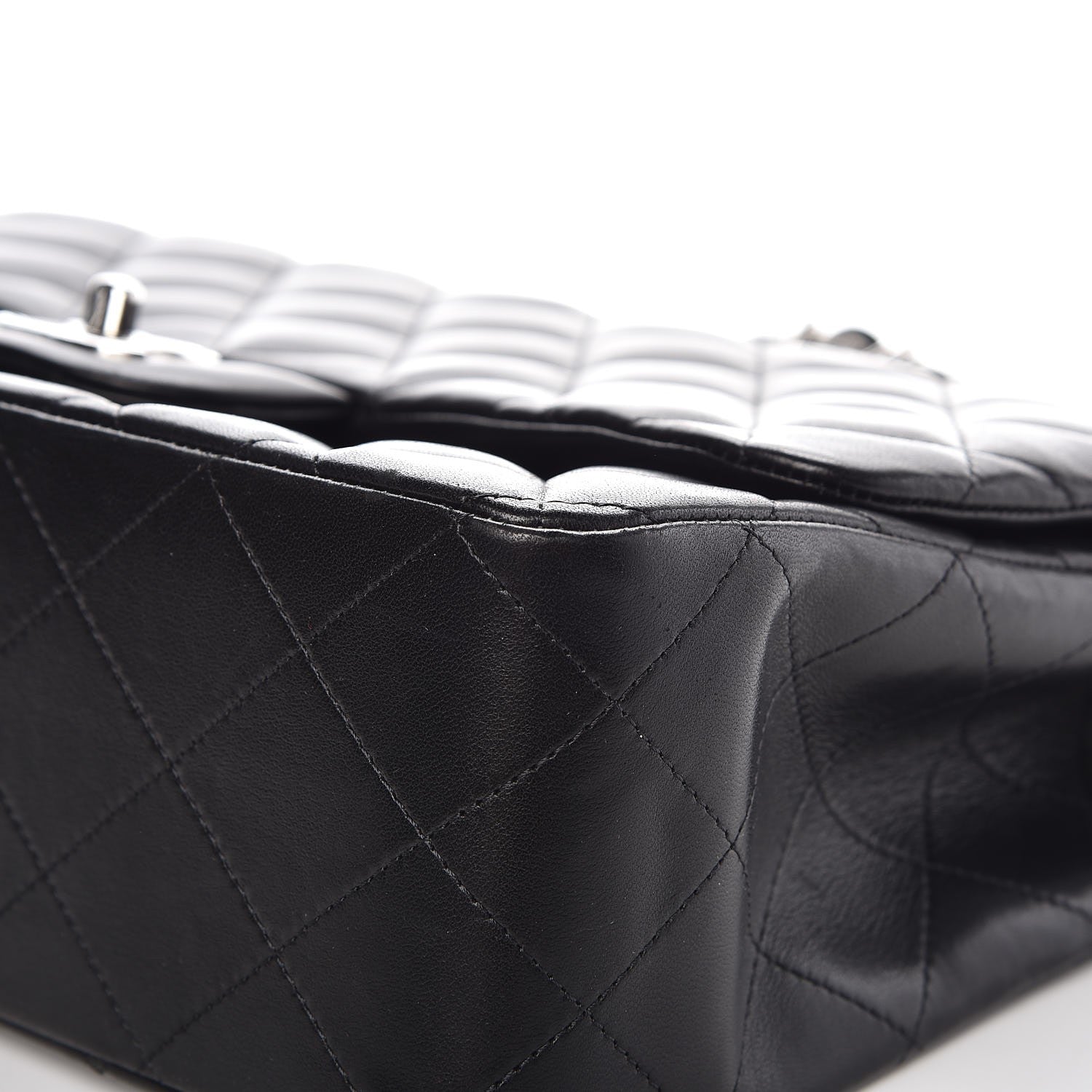Chanel Lambskin Quilted Jumbo Single Flap Black 11 of 11