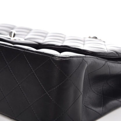Chanel Lambskin Quilted Jumbo Single Flap Black 11 of 11