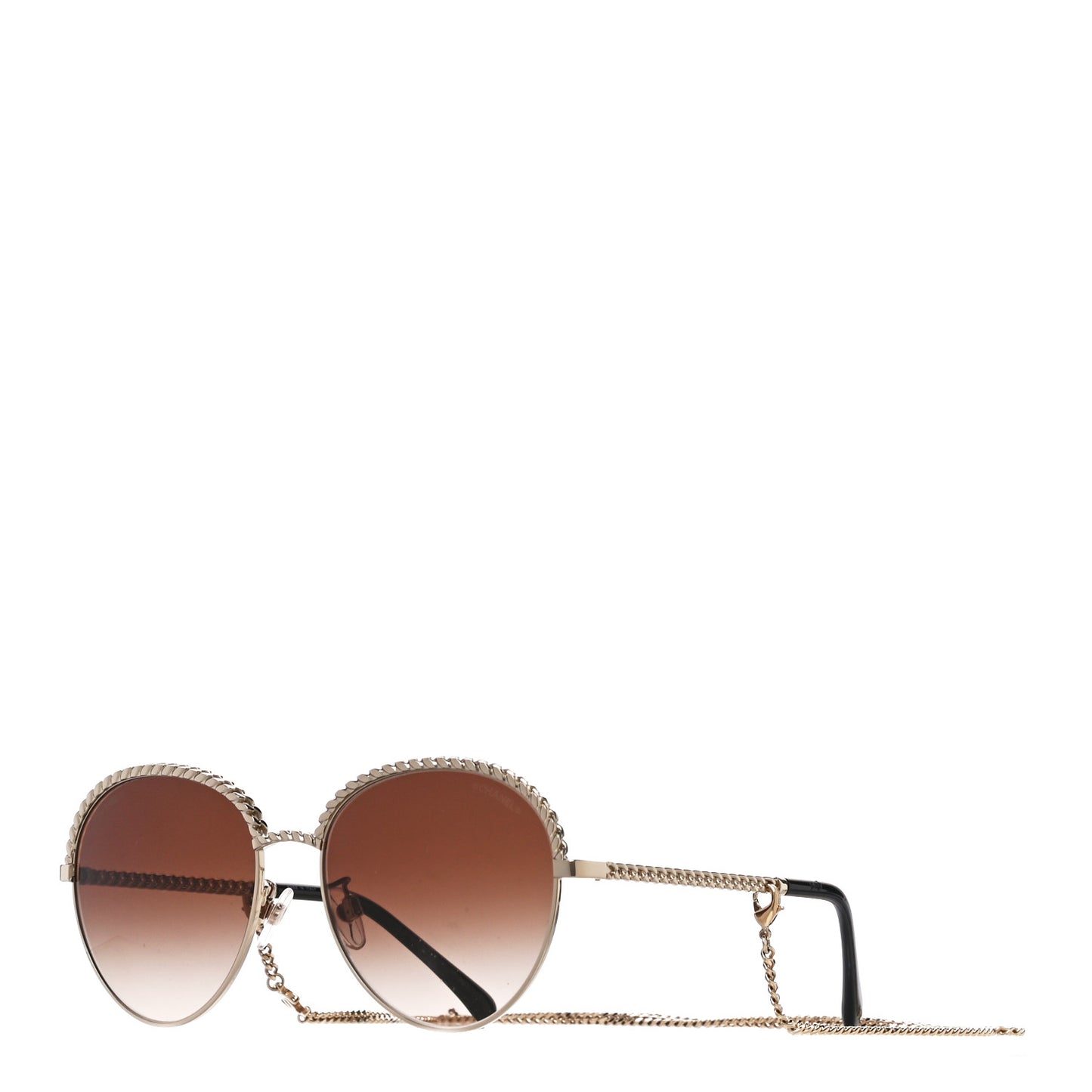 Chain Pantos Sunglasses 4242 Gold Brown