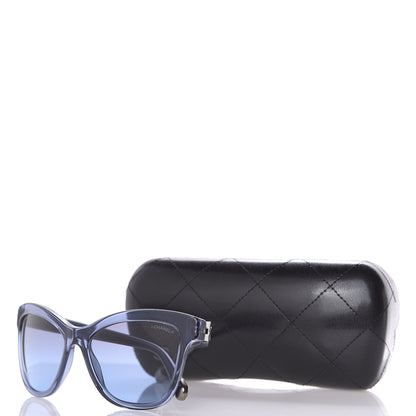 Chanel CC Cat Eye Sunglasses 5330 Blue 8 of 8