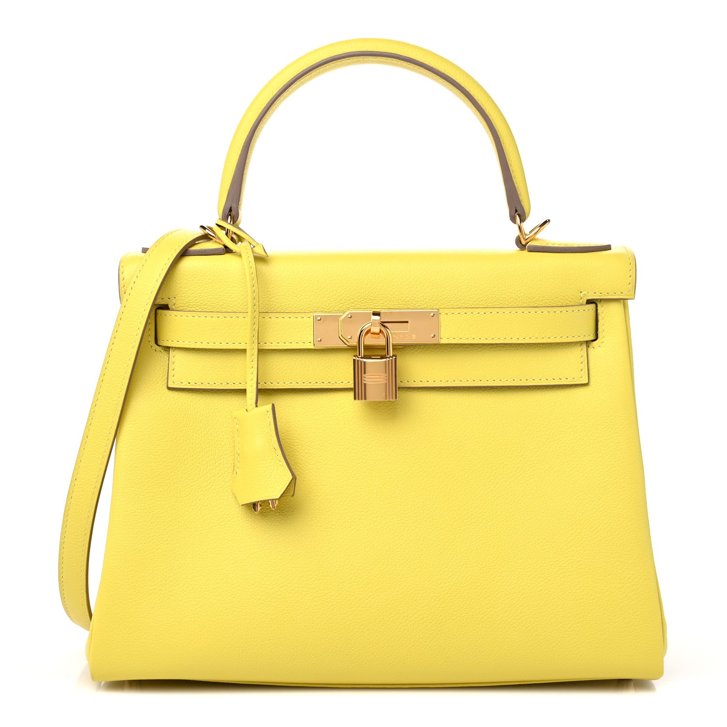 Hermes Evercolor Kelly Retourne 28 Lime 1 of 10