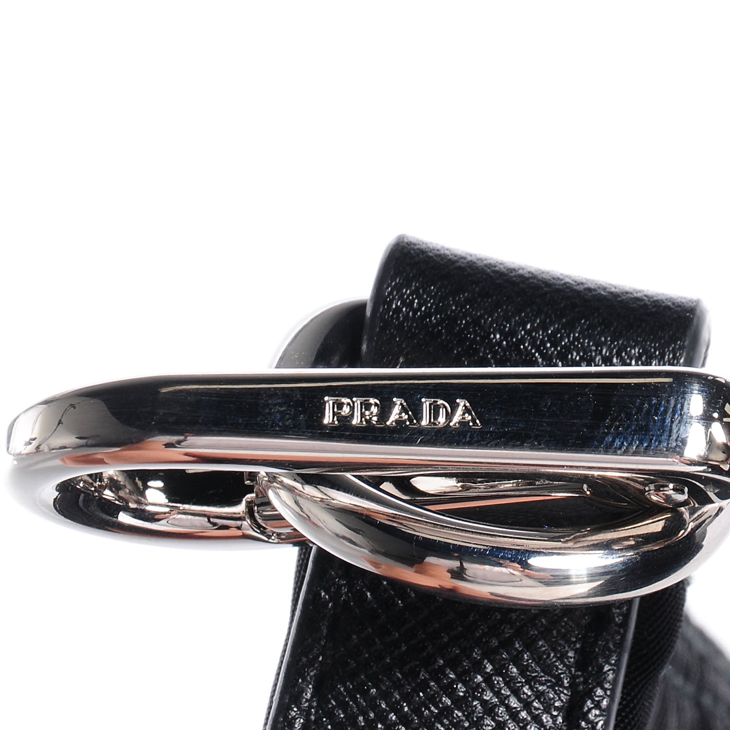 Prada Nylon Flat Messenger Bag Black 3 of 11