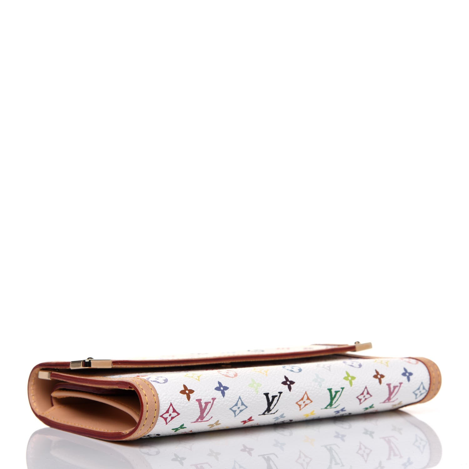 Louis Vuitton Monogram Multicolor Porte Tresor International Wallet White 4 of 13