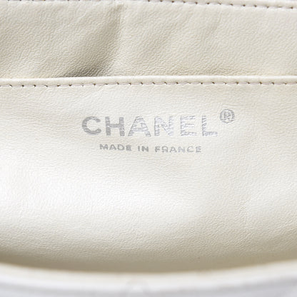 Chanel Caviar Quilted Maxi Single Flap White 6 of 17