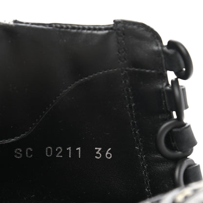 Louis Vuitton Suede Calfskin Jacquard Since 1854 Laureate Platform Desert Boots 36 Black 8 of 8