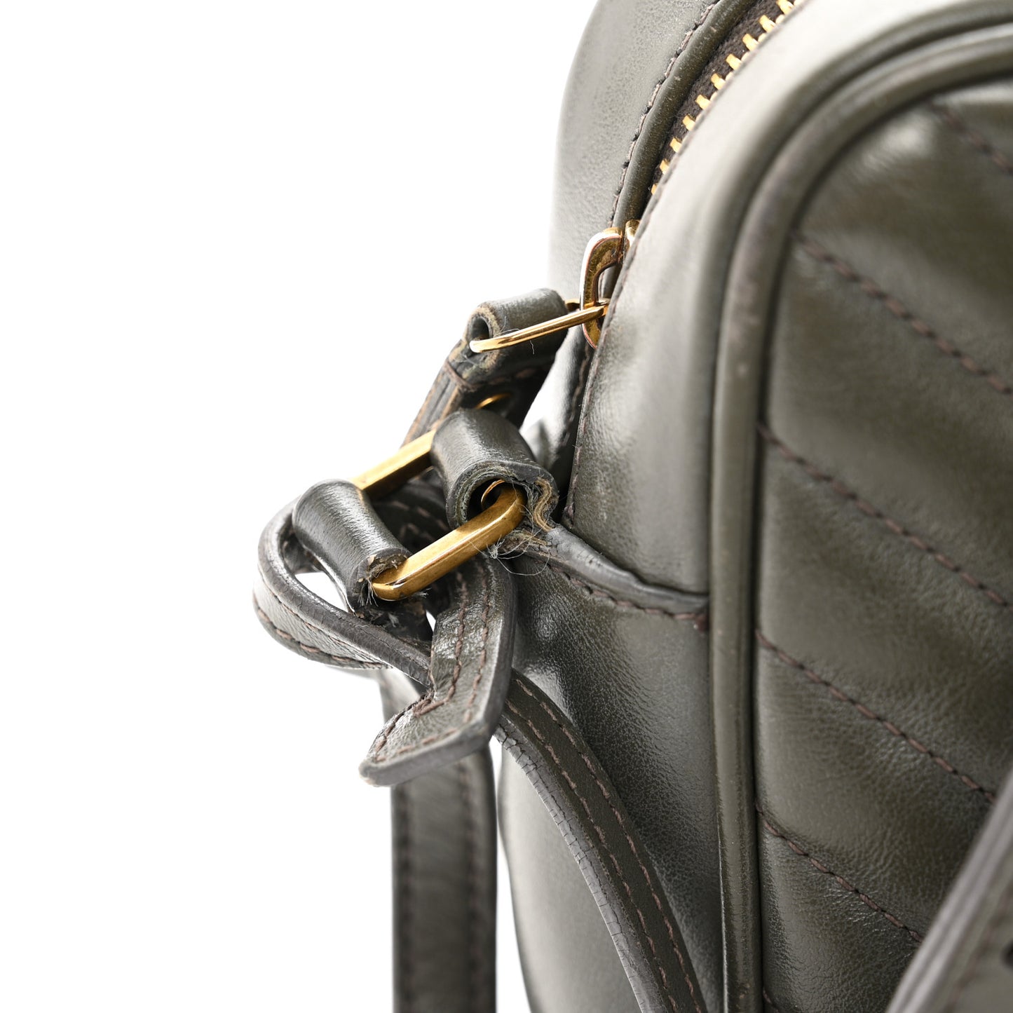 Calfskin Matelasse Monogram Lou Camera Bag Pebble
