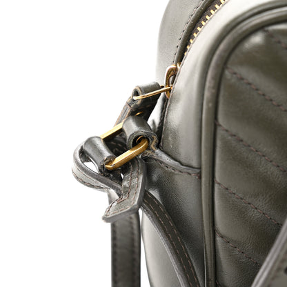 Saint Laurent Calfskin Matelasse Monogram Lou Camera Bag Pebble 9 of 12