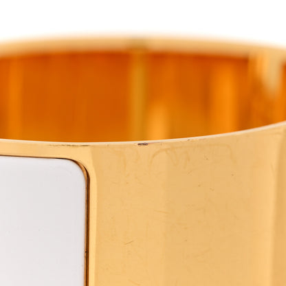 Hermes Enamel Extra Wide Clic Clac H Bracelet PM White 5 of 7