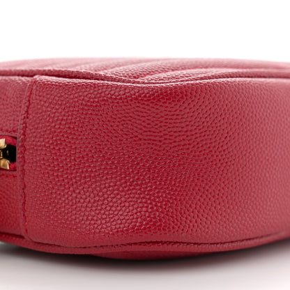 Saint Laurent Grain De Poudre Matelasse Monogram Mini Lou Camera Bag Eros Red 9 of 11