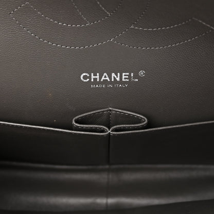 Chanel Lambskin Quilted Jumbo Double Flap Dark Grey 6 of 10