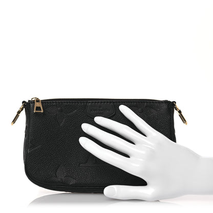 Louis Vuitton Empreinte Monogram Giant Multi Pochette Accessories Mini Pochette Black 2 of 7