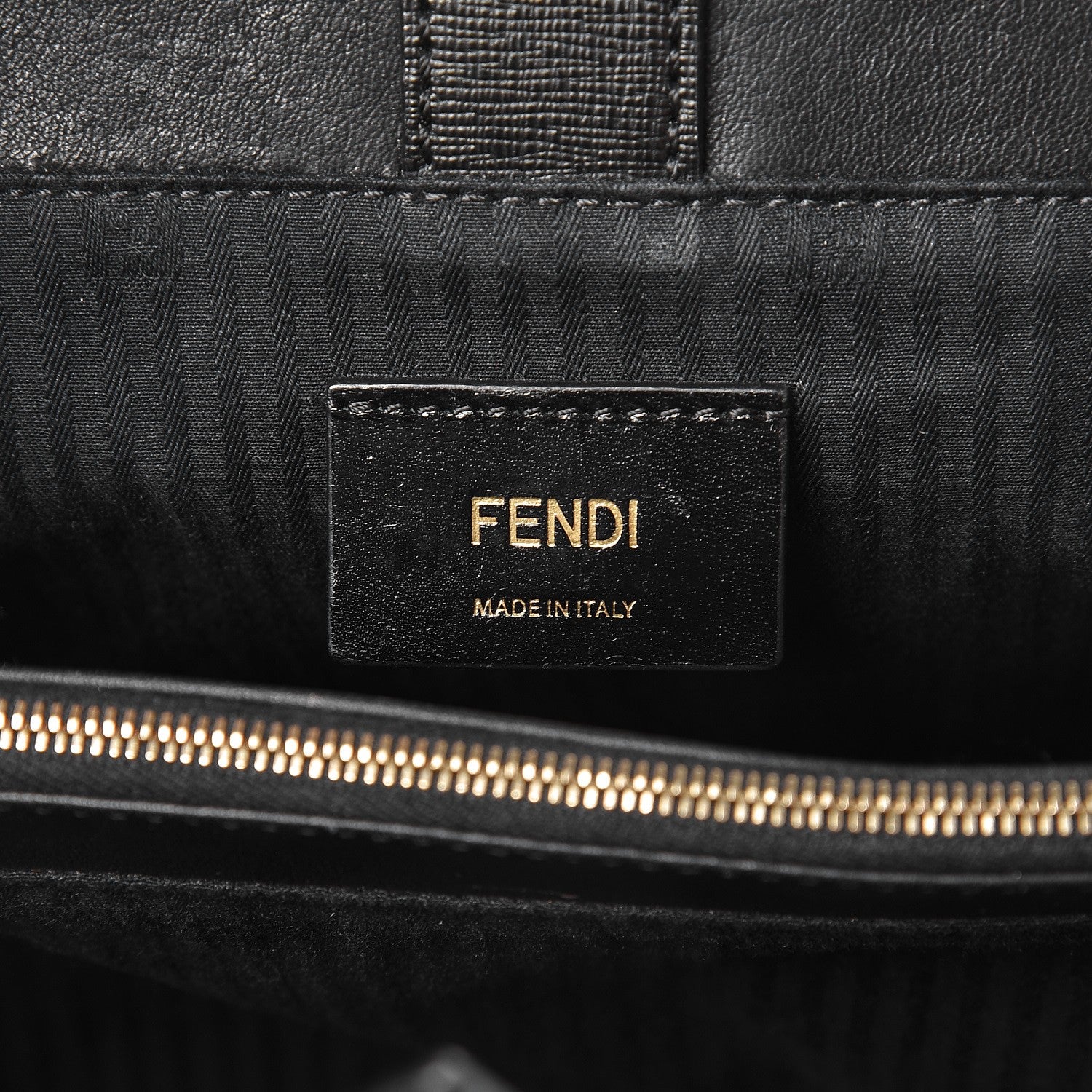 Fendi Vitello Elite Petite 2Jours Tote Black 6 of 9