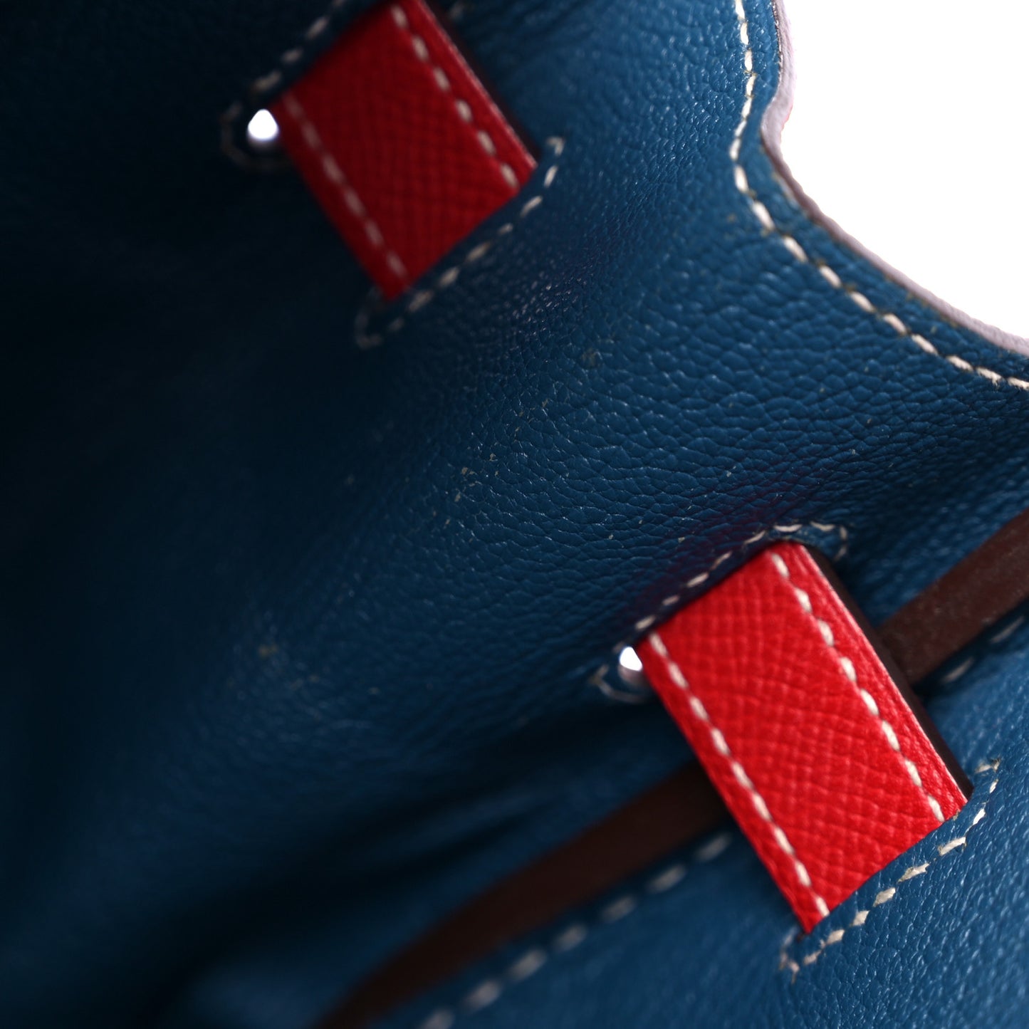 Epsom Candy Birkin 35 Rouge Casaque Bleu Thalassa