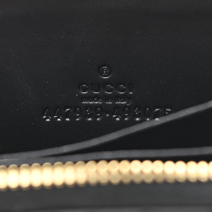 Gucci Guccissima Zip Around Card Case Black 6 of 7