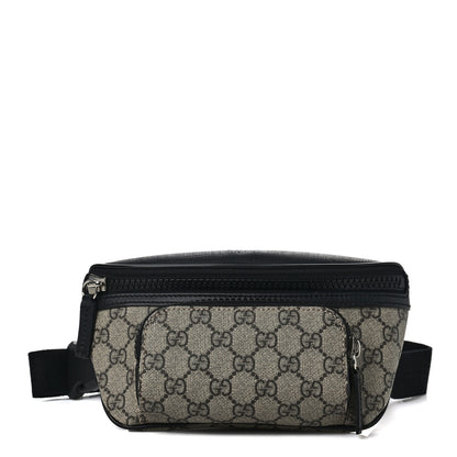 Gucci GG Supreme Monogram Belt Bag Black 1 of 10