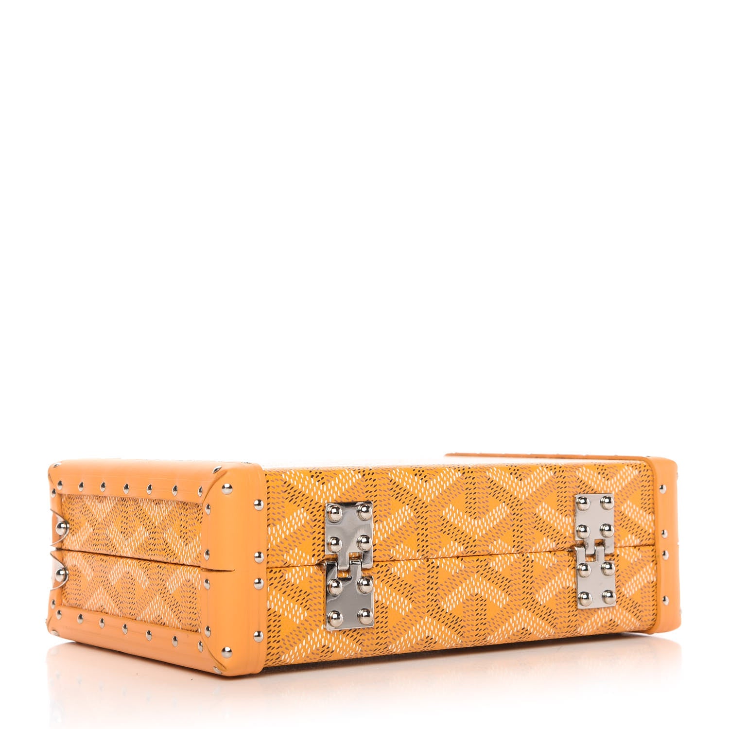 Goyard Goyardine Minaudiere Trunk Bag Yellow 5 of 13