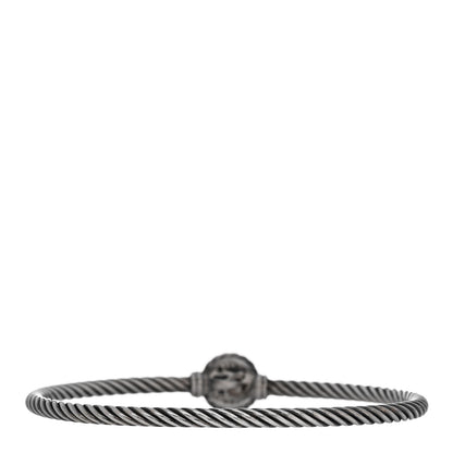David Yurman Sterling Silver Blue Topaz 3mm Chatelaine Bracelet 2 of 3