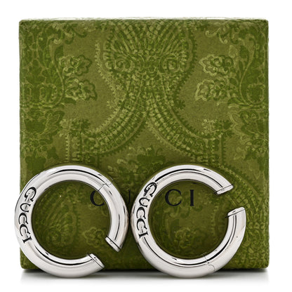 Gucci Metal Speculum Majus Cuff Earrings Silver 5 of 5
