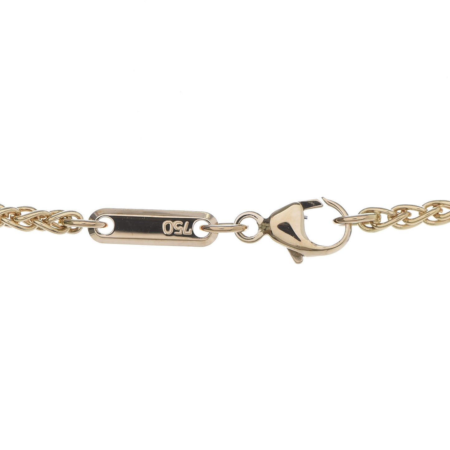18K Yellow Gold Diamond Happy Diamonds Icons Floating Heart Pendant Necklace