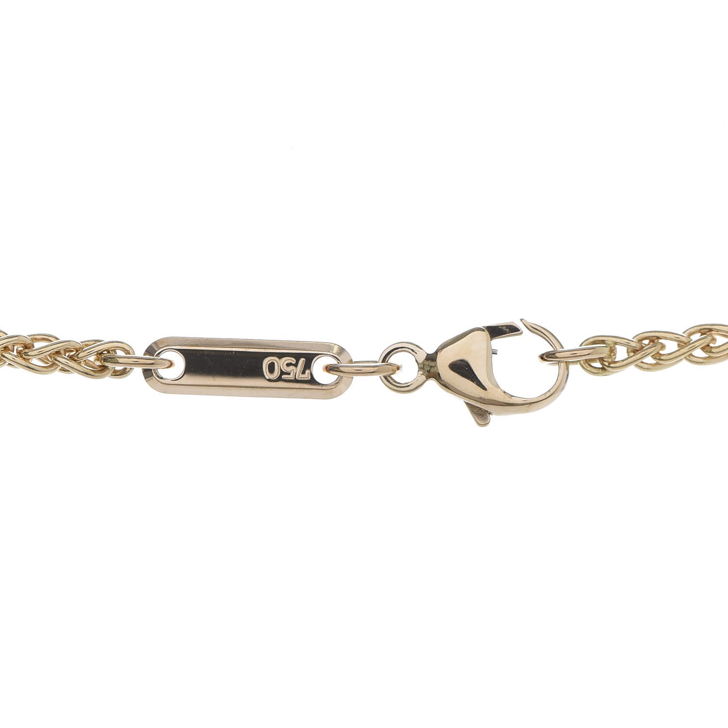 Chopard 18K Yellow Gold Diamond Happy Diamonds Icons Floating Heart Pendant Necklace 5 of 6