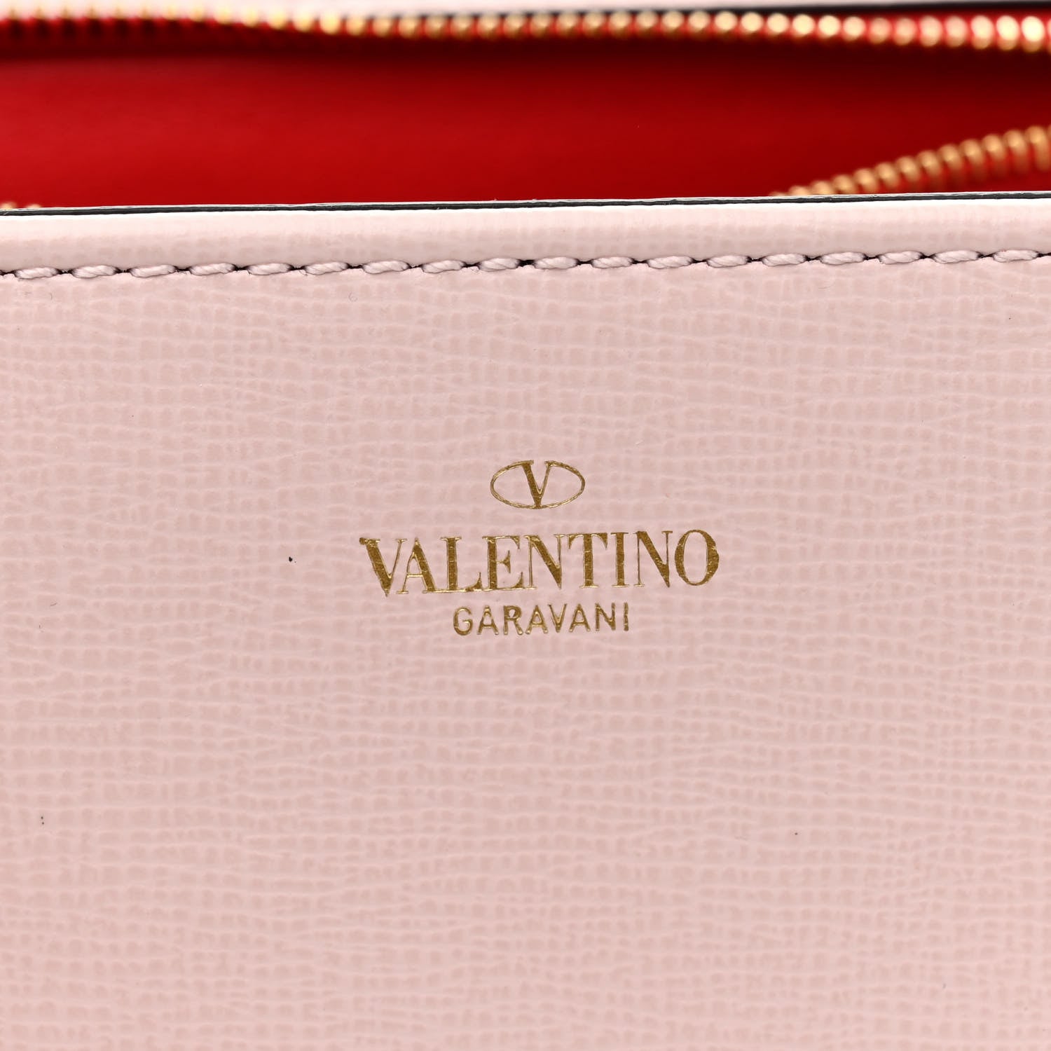 Valentino Garavani Textured Calfskin Stud Sign Shoulder Bag Rose Quartz 6 of 12