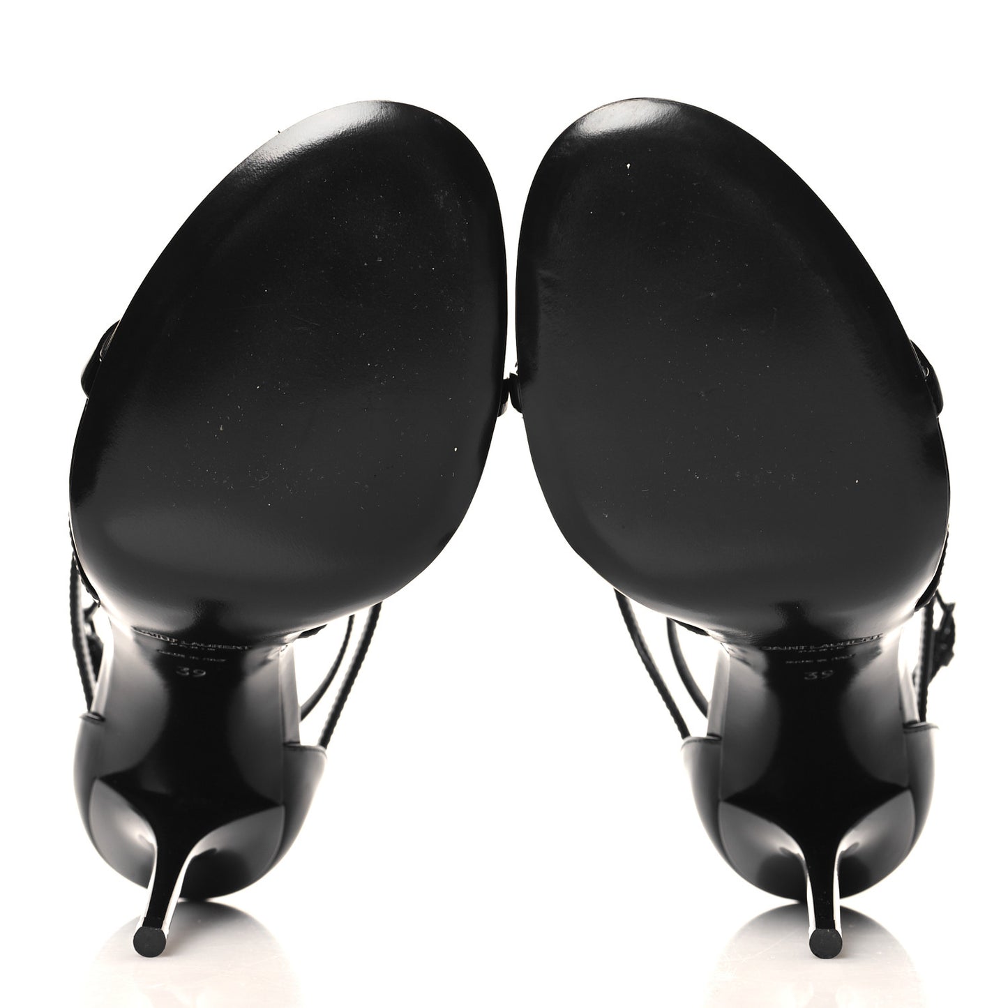 Patent Cassandra 100 Ankle Strap Sandals 39 Black