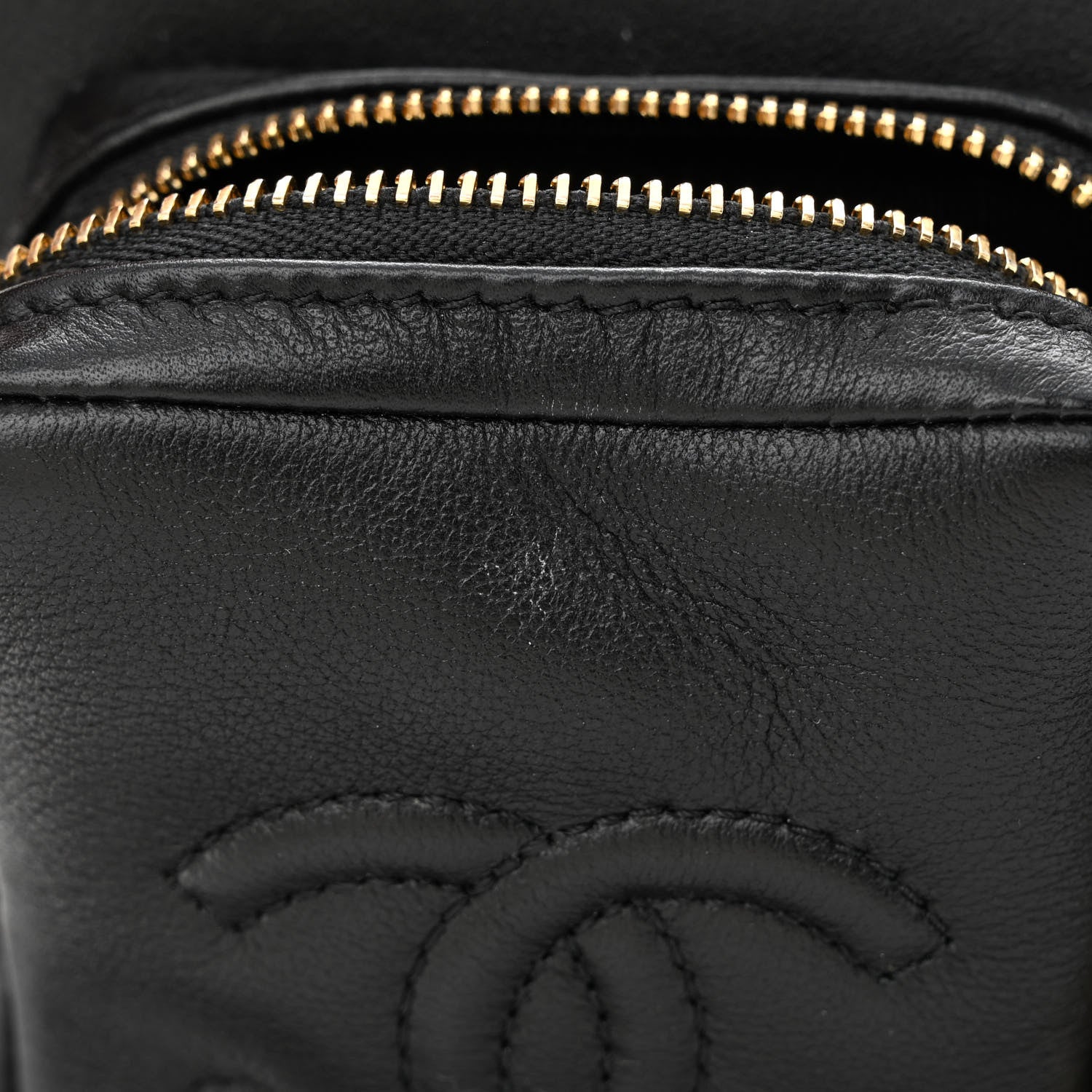 Chanel Calfskin Quilted Small Camera Case Black 11 of 14