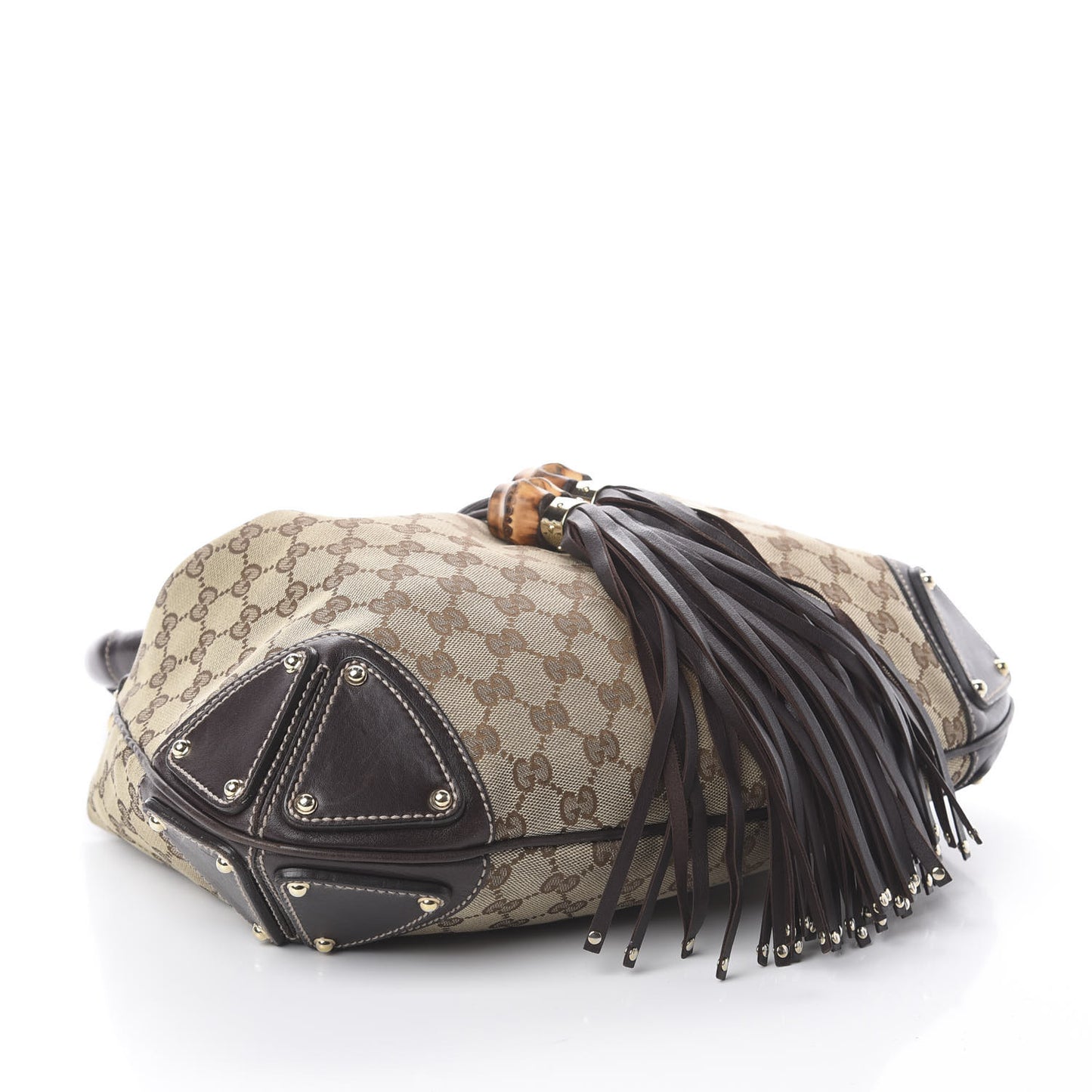 Monogram Medium Indy Top Handle Hobo Dark Brown