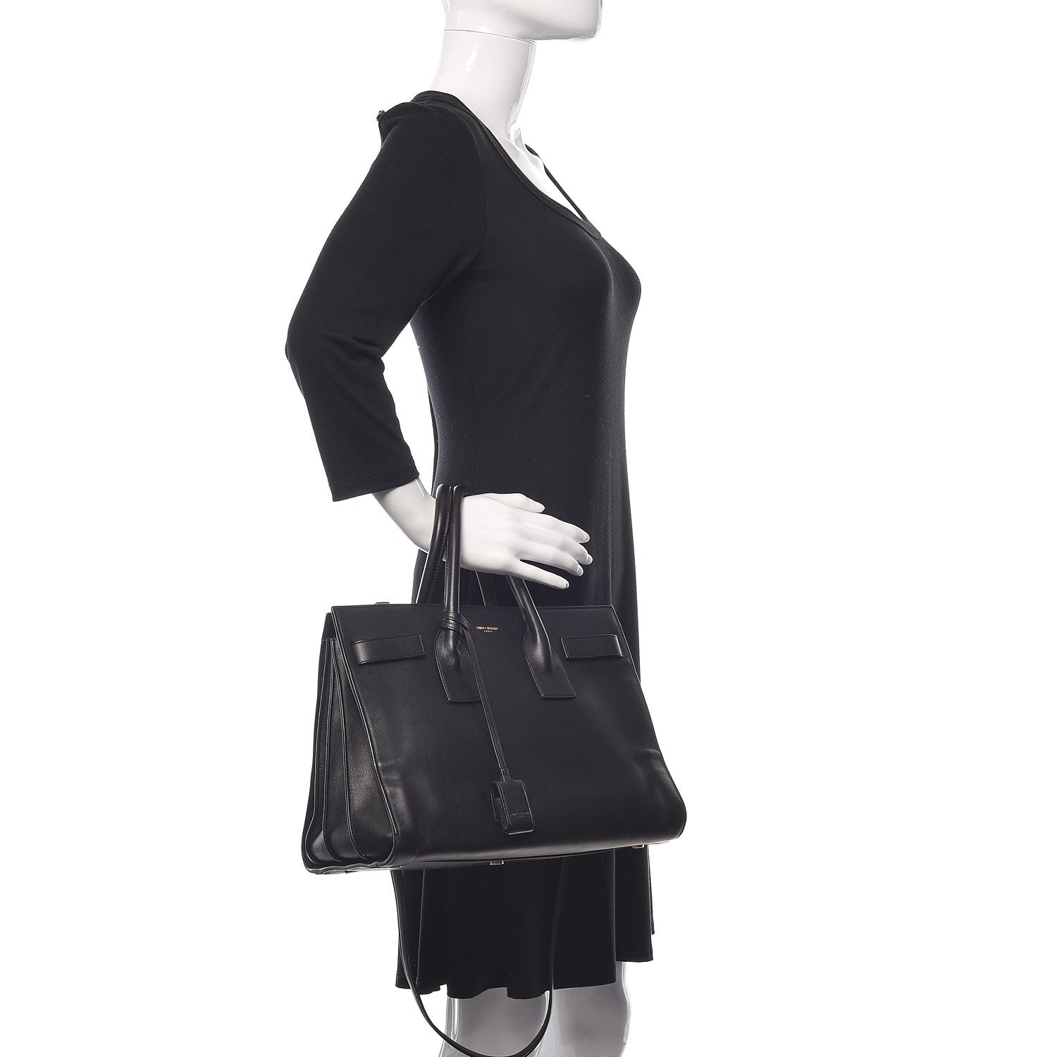 Saint Laurent Calfskin Small Sac De Jour Black 2 of 13