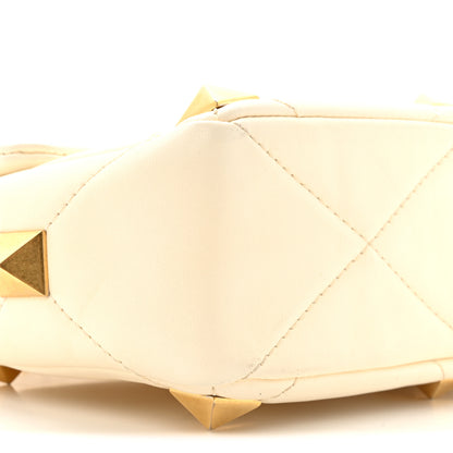 Valentino Garavani Nappa Medium Roman Stud Shoulder Bag Ivory 8 of 12