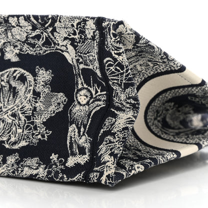 Christian Dior Canvas Embroidered Small Dioriviera Toile De Jouy Book Tote Blue 10 of 12