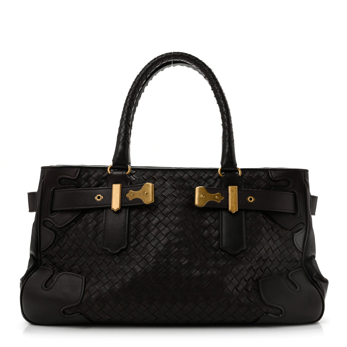 Bottega Veneta Nappa Intrecciato Shoulder Bag Moro 1 of 15