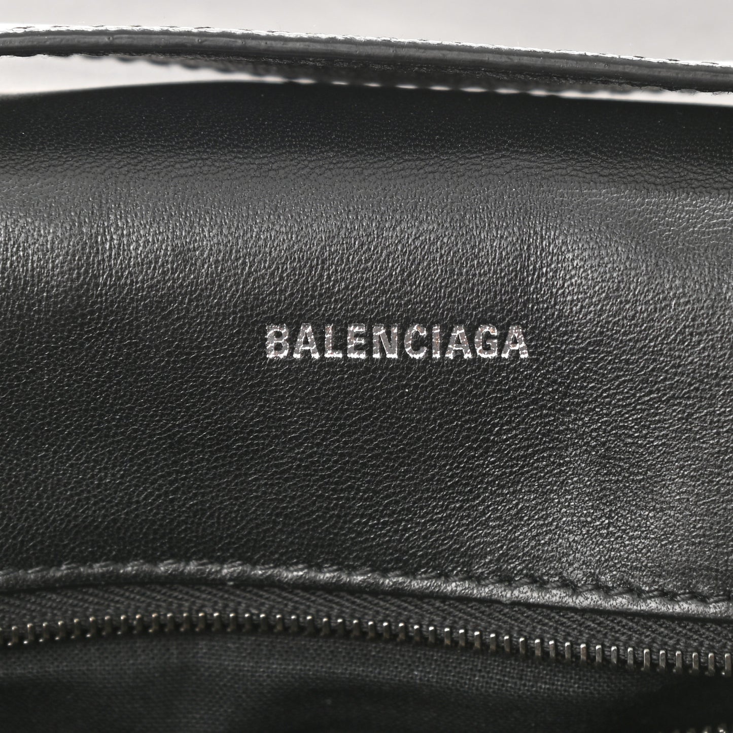 Grained Calfskin Monochrome M Downtown Shoulder Bag Black