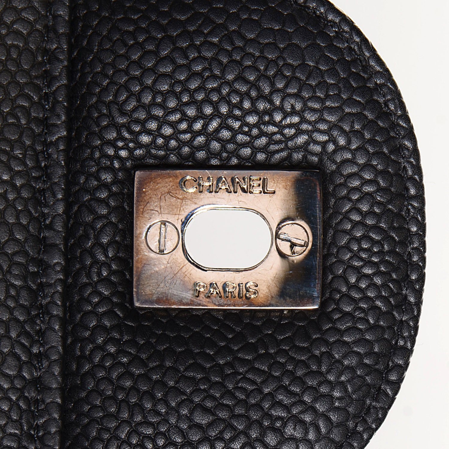 Chanel Caviar Quilted Jumbo Single Flap Black 8 of 9