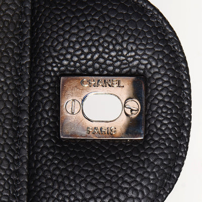Chanel Caviar Quilted Jumbo Single Flap Black 8 of 9