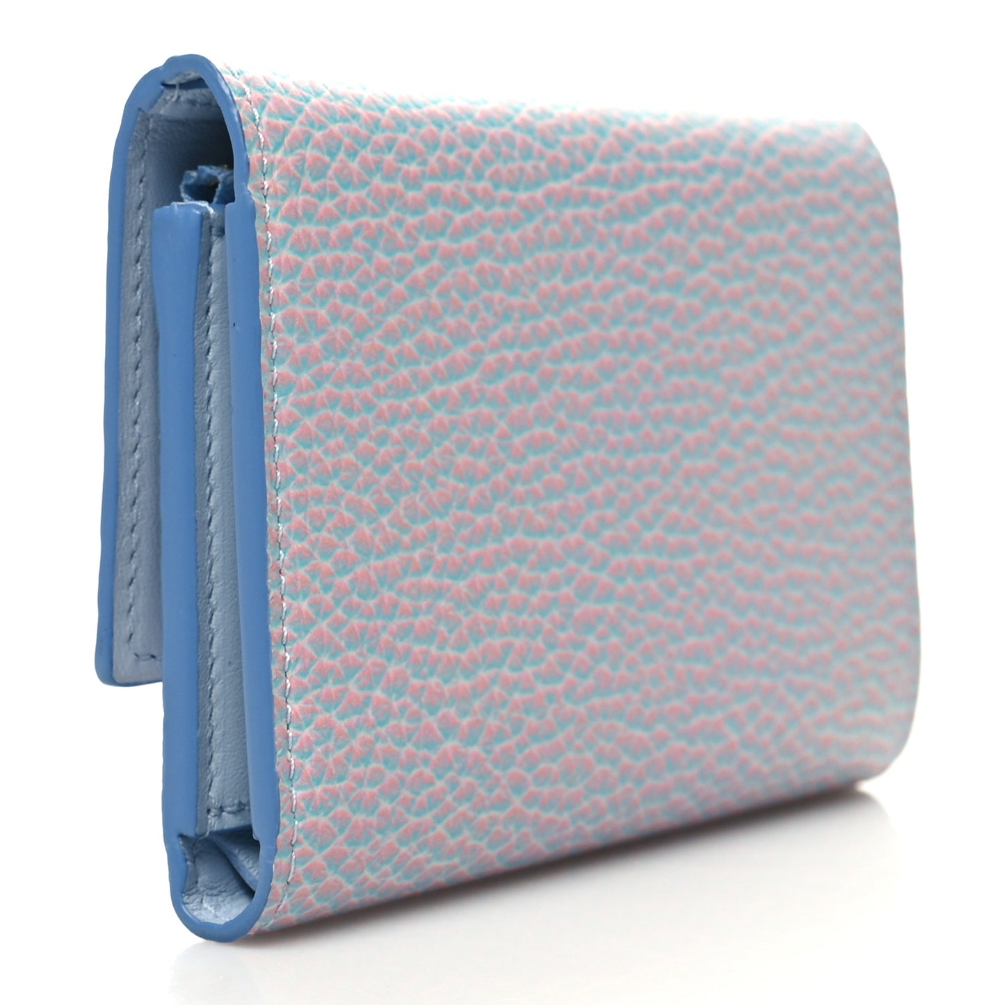 Taurillon Stardust Capucines Compact Wallet Lilas