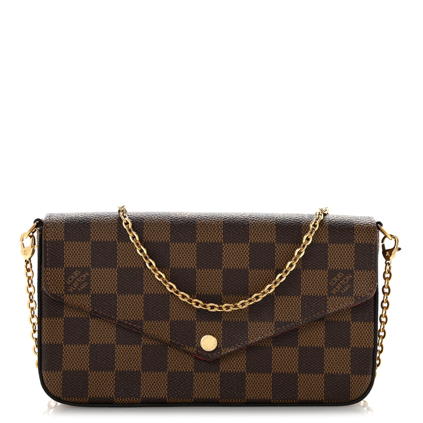 Damier Ebene Pochette Felicie Chain Wallet