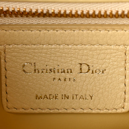 Christian Dior Calfskin Cannage Small Caro Bag Pale Yellow 7 of 11