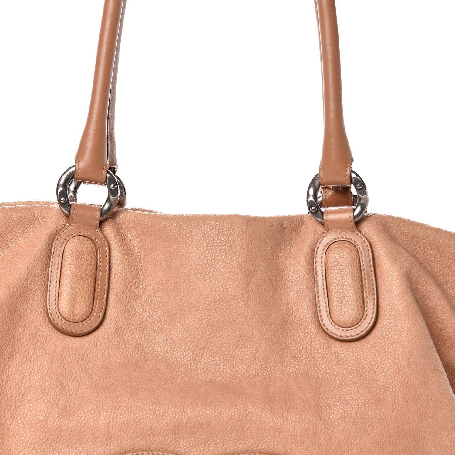 Chanel Washed Calfskin Drawstring Tote Beige 11 of 12
