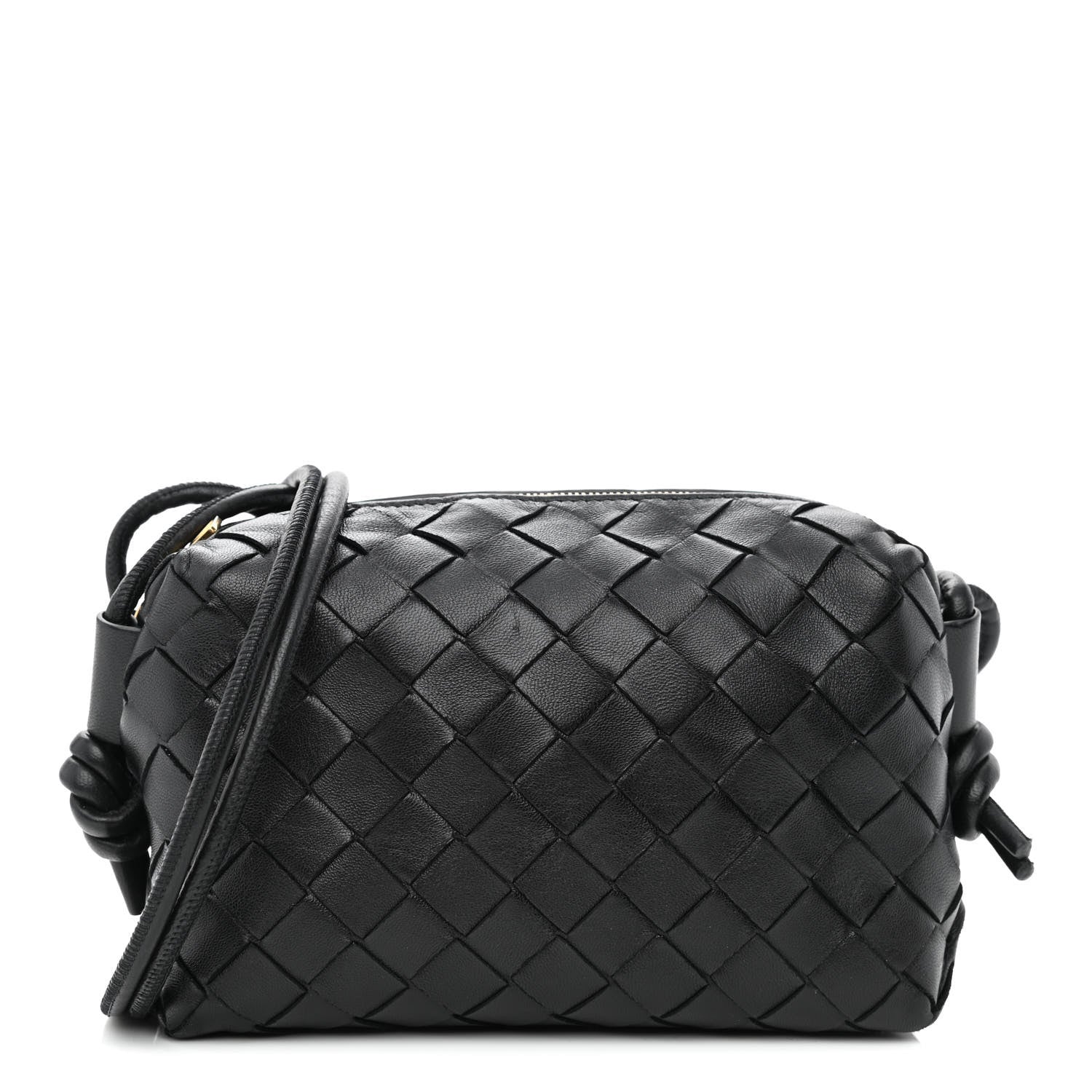 Bottega Veneta Nappa Intrecciato Mini Loop Camera Bag Black 1 of 10