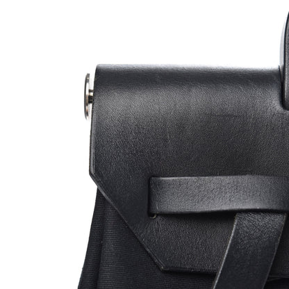 Hermes Toile Vache Calfskin Herbag 39 MM Black 10 of 12