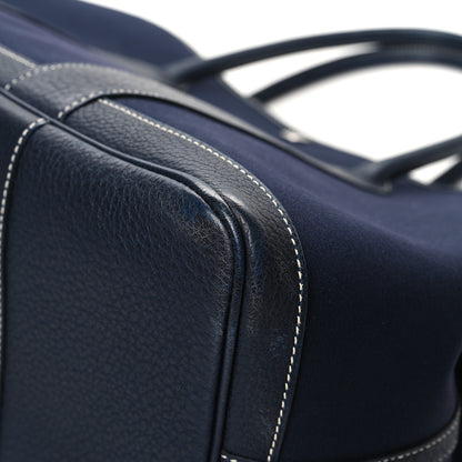Hermes Toile Negonda Garden Party Tote 36 MM Bleu Marine 9 of 12