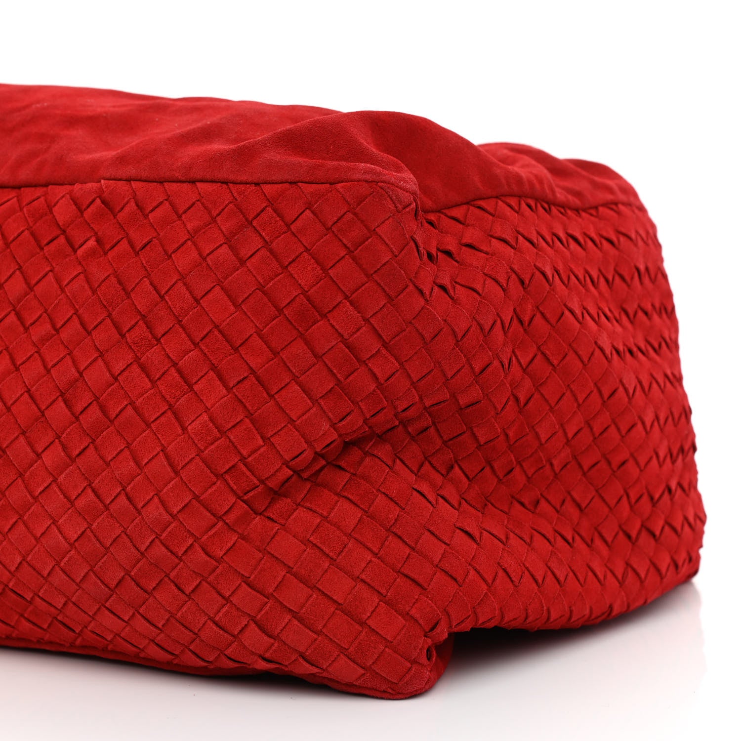 Bottega Veneta Suede Intrecciato Large Knot Hobo Red 11 of 11