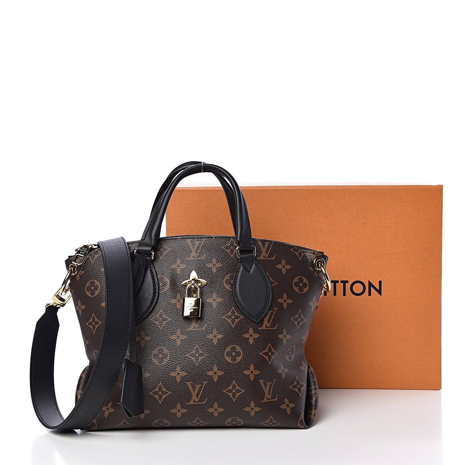 Louis Vuitton Monogram Flower Zipped Tote PM Black 13 of 13