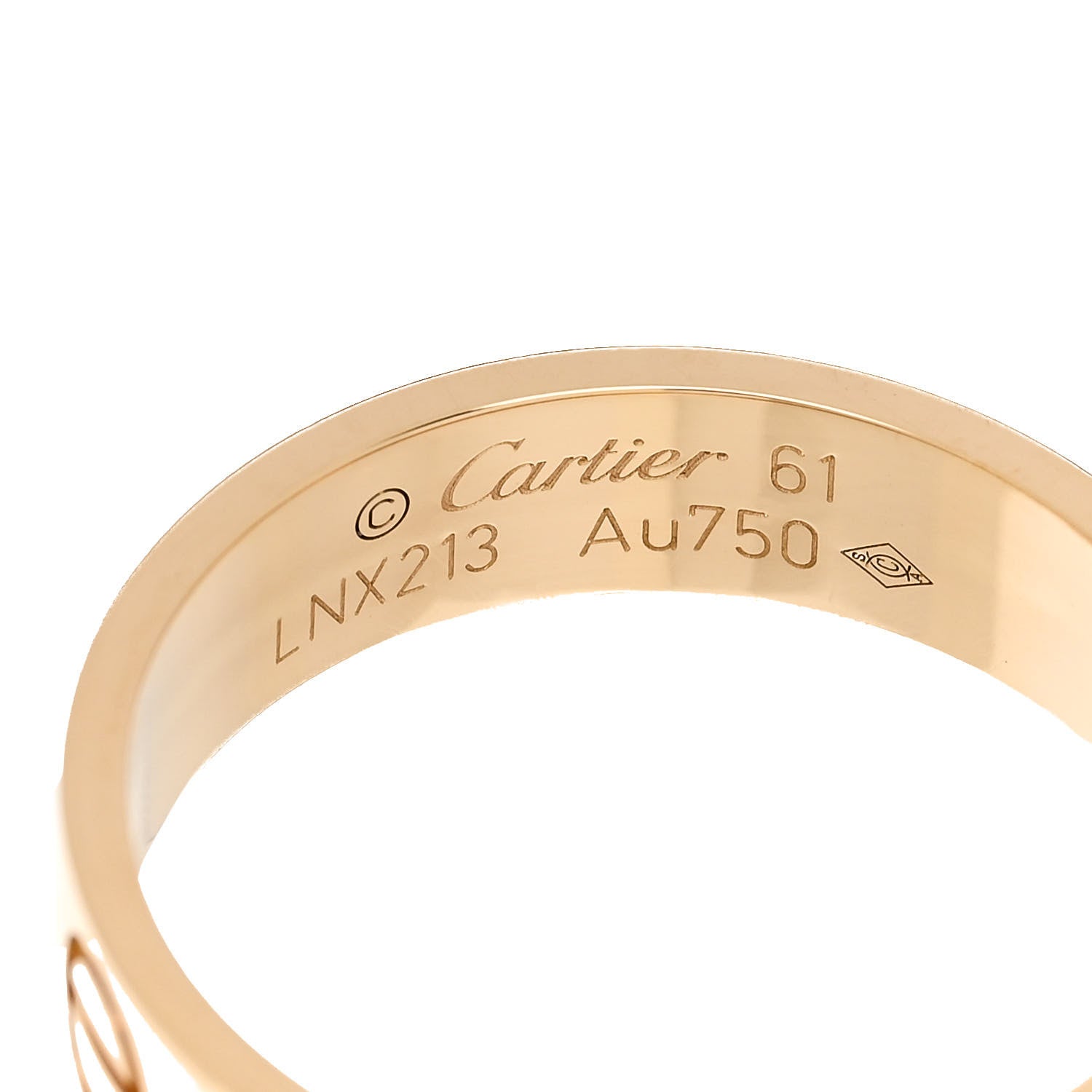 Cartier 18K Yellow Gold 5.5mm LOVE Ring 61 9.5 4 of 5