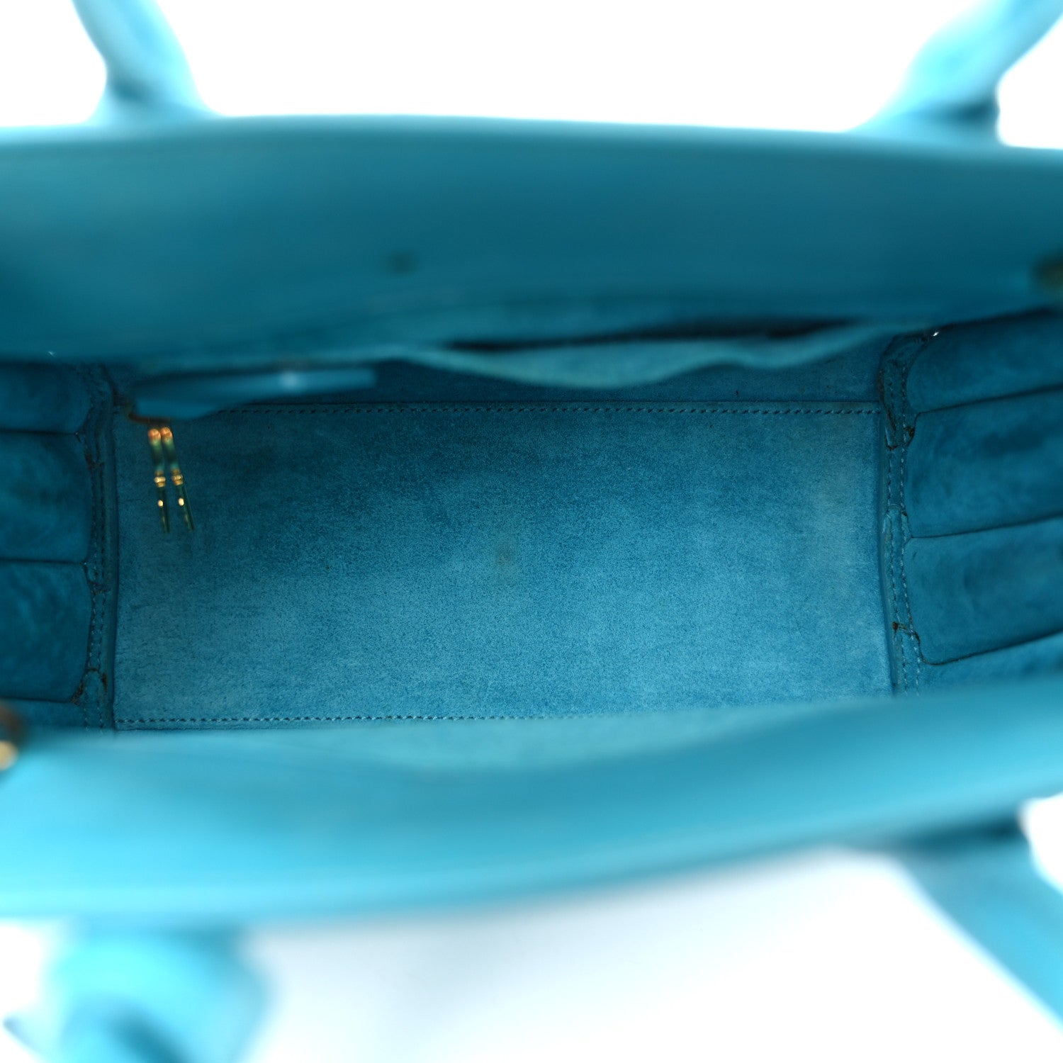 Saint Laurent Calfskin Nano Sac De Jour Turquoise 9 of 33