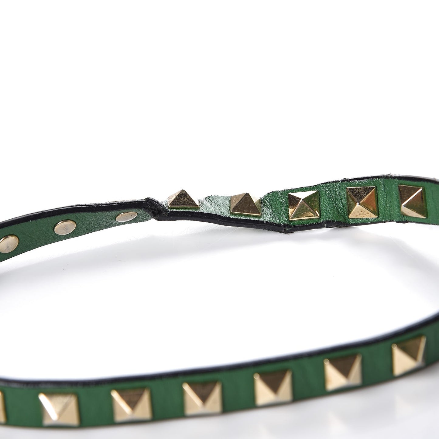 Vitello Medium Rockstud Tote Emerald
