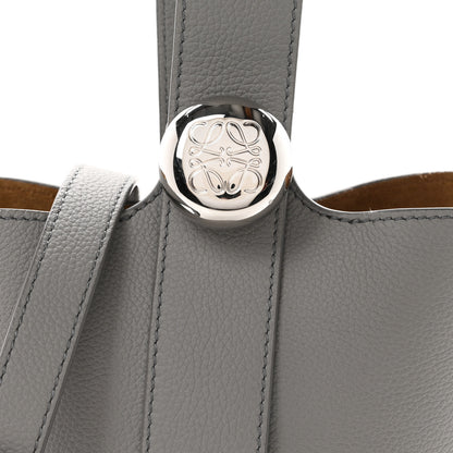Loewe Soft Grained Calfskin Mini Pebble Bucket Bag Pearl Grey 7 of 10