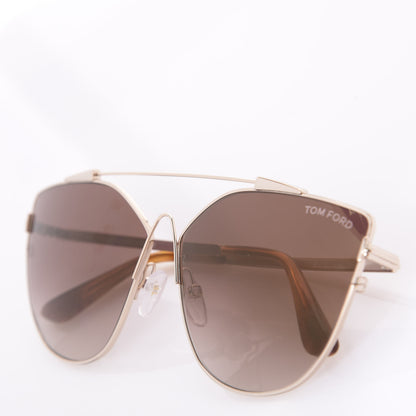 Tom Ford Jacquelyn 02 Aviator Sunglasses TF563 Rose Gold 7 of 8