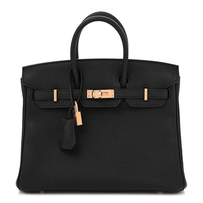 Hermes Togo Birkin 25 Black 1 of 11